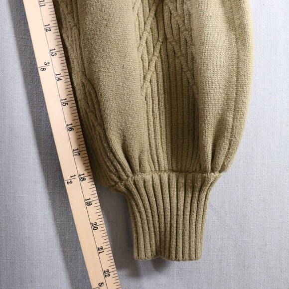 Free People Emmaline Sweater Dress Womens M Green Cutout Back Balloon Sleeve - Picture 13 of 16